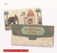 Classic Elephant Motif Shagun Lifafa – Ideal for Weddings & Festive Eventshindi..