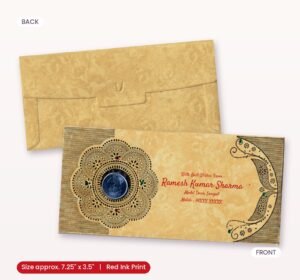 Light Green Colour Fancy Wedding Shagun Gift Money Envelopes/ Lifafa with coin | Online Customized with Name printed