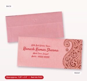 Pink Colour Carry Designer Shagun Wedding Envelope