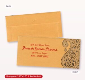 Yellow Colour Carry Designer Shagun Wedding Envelope