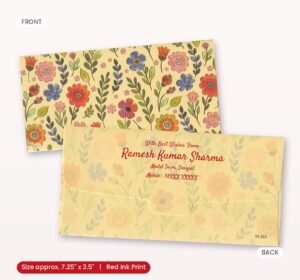 Premium Finish Designer Shagun Wedding Envelope